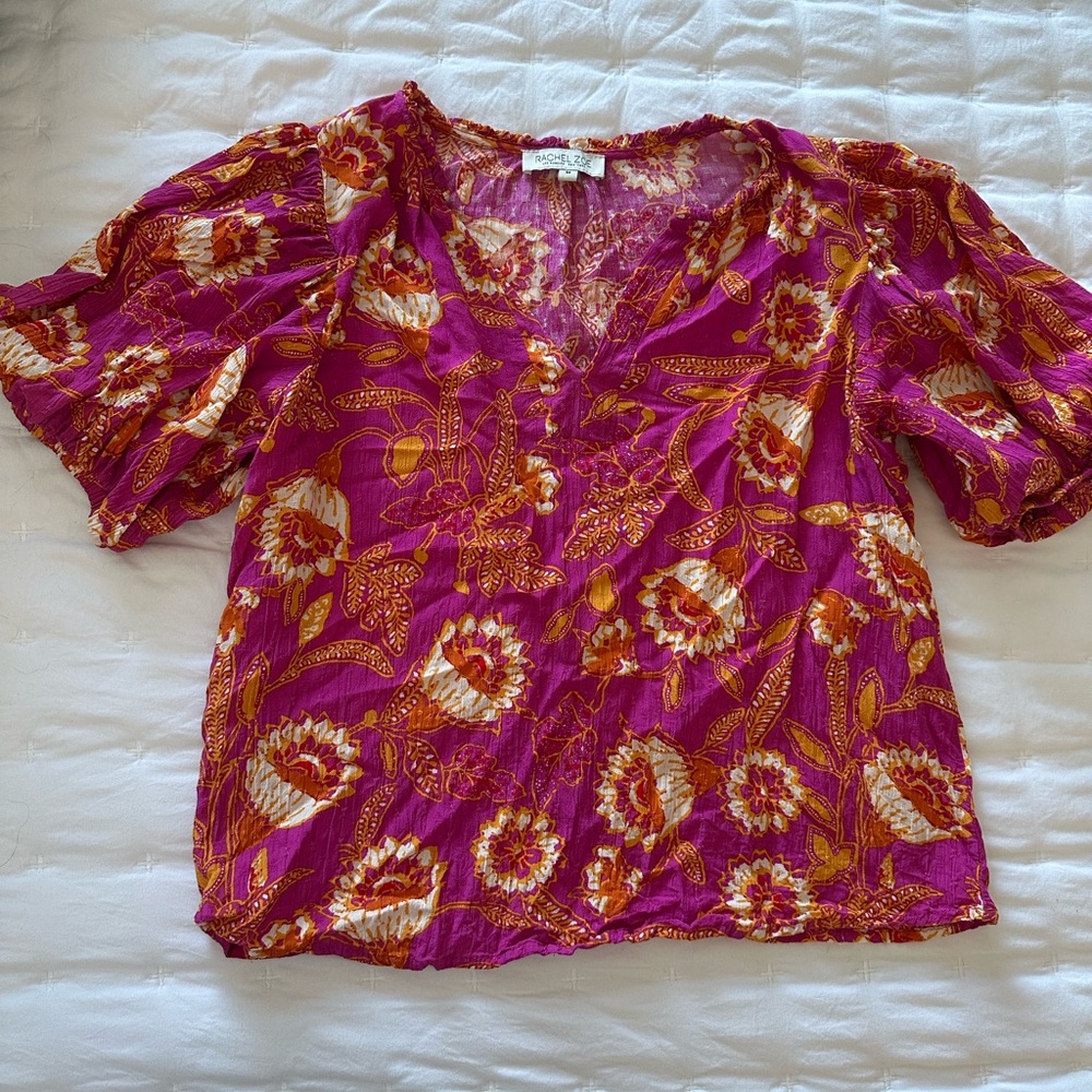 Rachel Zoe Pink Floral Women's Top